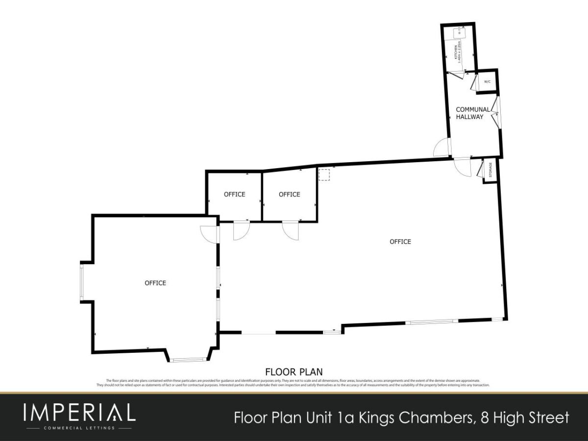 Offices commercial property - Unit 1a, Kings Chambers, 8 High Street, Newport, NP20 1FQ